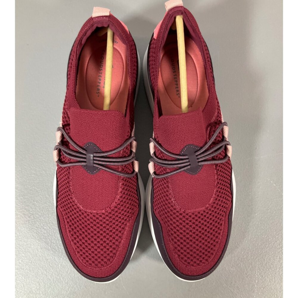 Clarks Ezera Run Women's Athletic Sneakers, Burgundy - Comfort & Style - Picture 7 of 12